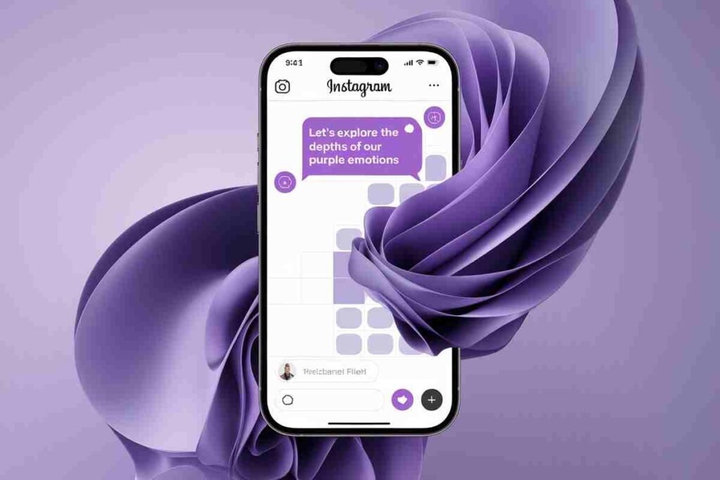 Purple Instagram DM