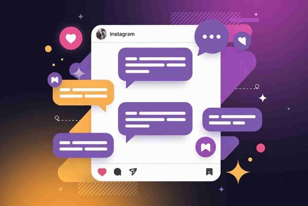 Purple Instagram DM