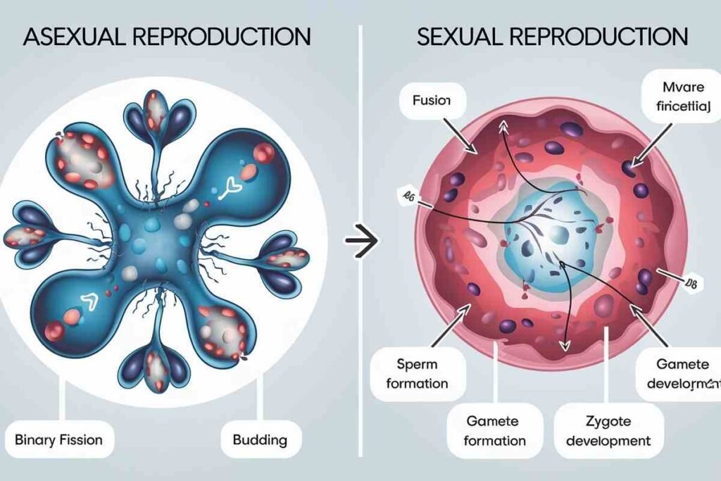 Identify the Method of Reproduction in the Given Diagram