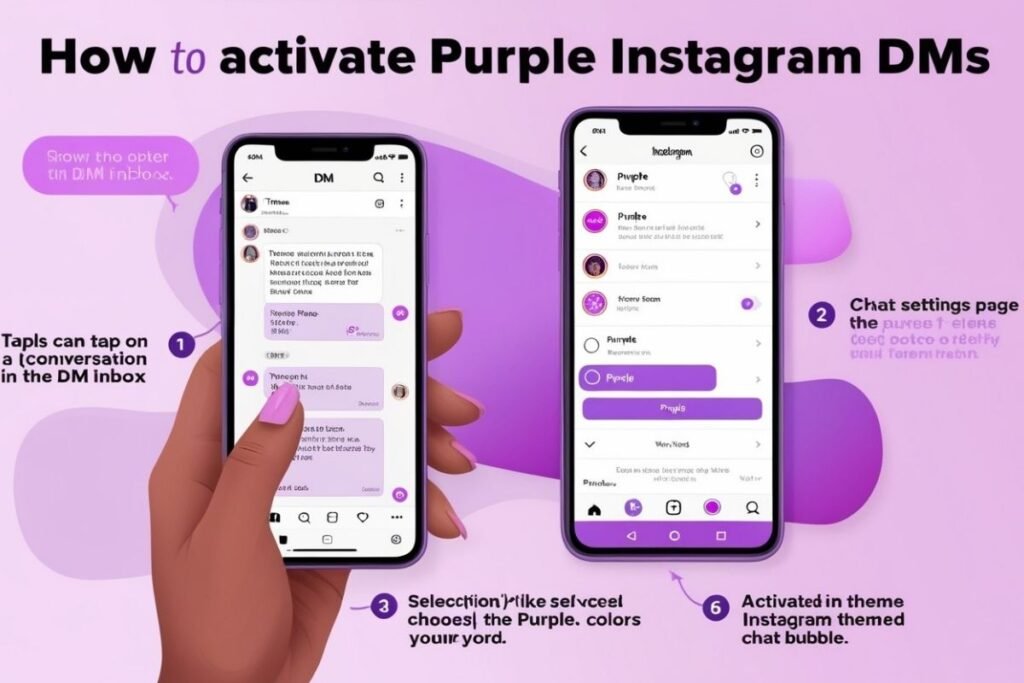 Purple Instagram DMs